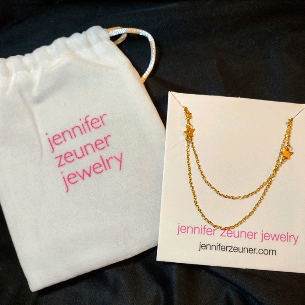 Jennifer Zeuner- Gold-tone 'Mika' star necklace, NWT!